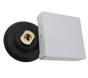 Plaque de support en caoutchouc JDK de 4 pouces (100 mm) avec fixation auto-agrippante, rigide 5/8-11 <span class=keywords><strong>pour</strong></span> meuleuse d'angle, polisseuse, <span class=keywords><strong>ponceuse</strong></span>, personnalisable OEM - Product Image 5