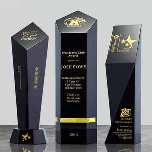 Placa <span class=keywords><strong>de</strong></span> Premio <span class=keywords><strong>de</strong></span> Cristal Negro K9 en Blanco con Logotipo Personalizado Grabado Directo <span class=keywords><strong>de</strong></span> Fábrica, Trofeo, Regalo Empresarial - Product Image 4