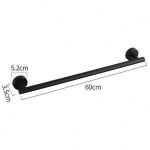 WEKIS Juego de Accesorios de Baño Modernos de Acero Inoxidable, Color Negro, Gancho para Bata, Toallero, para Villa, Hotel, Baño - Product Image 6