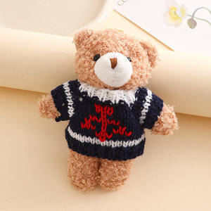 Pull, figurine d'ours en une seule pièce, pendentif, adorable peluche, porte-clés, déguisement DIY, sac à ours, pendentif, accessoire - Product Image 3