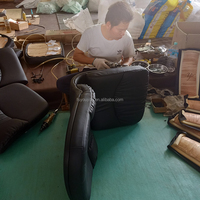 Chaise de direction moderne en cuir PU noir, design ergonomique, dossier haut pivotant, hauteur réglable, chaise de bureau de PDG