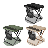 Chaise pliante ultralégère et respirante XFY avec poche de rangement latérale pour le camping, la pêche, la randonnée, le pique-nique et la salle de sport
