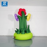Pot de fleurs gonflable personnalisé de fleur gonflable debout pour des décorations d'événements