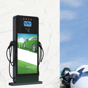 สถานีชาร์จแบบตั้งพื้น 7kw 11kw 14kw 21kw สำหรับภายนอกอาคาร พร้อมหน้าจอแสดงผล LCD ขนาด 4.3 นิ้ว หน้าจอโฆษณา เครื่องชาร์จรถยนต์ไฟฟ้า AC สาธารณะ - Product Image 4