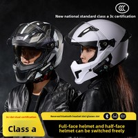 Casque de moto intégral modulaire ABS de style américain RNG, conforme à la nouvelle norme nationale 3C/DOT, double certification