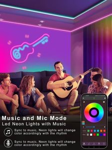 Factory High Quality Popular Waterproof <strong>LED</strong> Neon Strip <strong>Lights</strong> RGB 7.5 Meters WiFi Smart Strip <strong>Light</strong> - Product Image 6