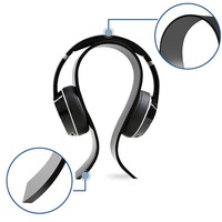 Support de casque en acrylique Portable en forme de U support d'affichage pour le stockage de casque de jeu de cintre de casque d'économie d'espace de bureau