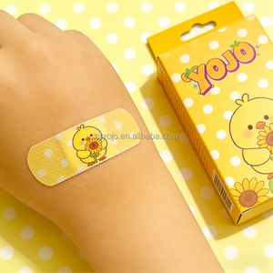 Pansements en lot familial personnalisés avec logo, motifs de dessins animés mignons pour enfants, en tissu non tissé - Product Image 6