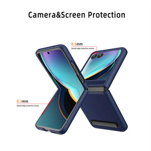 Étui de téléphone complet en cuir de litchi de luxe pour Motorola Razr 60 50 Ultra 60 Razr + housse antichoc avec <span class=keywords><strong>film</strong></span> de verre pour petit écran - Product Image 3