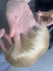 Perruque frontale complète 13x4 en cheveux humains 613 180% de densité, de 20 à 40 pouces - Product Image 3