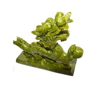Statuette de dragon de jade chinois, 1 pièce, statue d'inspiration asiatique, jadéite en cadeau