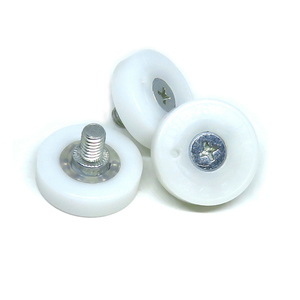 Rouleaux <span class=keywords><strong>de</strong></span> tiroir POM 25mm avec filetage M6 DR25, roues <span class=keywords><strong>de</strong></span> poulie en plastique Nylon sans roulement - Product Image 1