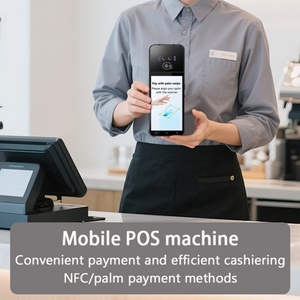 เครื่องอ่านลายฝ่ามือแบบพกพา ระบบ POS สำหรับชำระเงินผ่านมือถือ ระบบ Android 13.0 พร้อม NFC และเครื่องพิมพ์ความร้อน สำหรับการชำระเงินแบบไร้เงินสด เช่น การชำระค่าบริการด้านสุขภาพ และอาหาร - Product Image 6