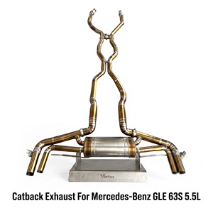 Vortex Golden-Titanium Thermal Muffler Setup For Mercedes-Benz GLE 63S 5.5L 2023-2026 Performance - Product Image 1