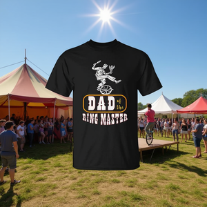 Camiseta Dad of the Ring Master Unicycle Performer, negra, para hombre, talla mediana, modelo A14293 - Product Image 2