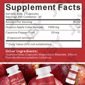 JBY OEM/ODM Marque Privée Capsules <span class=keywords><strong>de</strong></span> <span class=keywords><strong>Vinaigre</strong></span> <span class=keywords><strong>de</strong></span> <span class=keywords><strong>Cidre</strong></span> <span class=keywords><strong>de</strong></span> Pomme pour Mincir Complément Alimentaire pour le Métabolisme et la Perte <span class=keywords><strong>de</strong></span> Poids Vente en Gros - Product Image 3