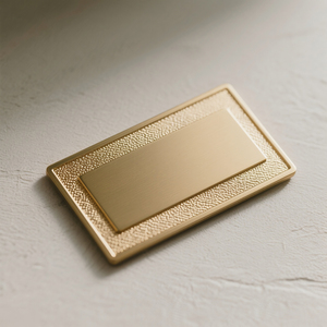 Bán Buôn Thiết Kế 3D Bạc Brass Vàng Mang Nhãn Hiệu Biểu Tượng Thép Không Gỉ Khắc Nhôm Tên Nơi Pin Tùy Chỉnh Kim Loại Tên Tấm - Product Image 3