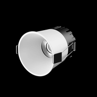Mini projecteur LED COB anti-éblouissement en aluminium 3W-15W, dimmable, 110V-220V, éclairage intérieur à montage au plafond