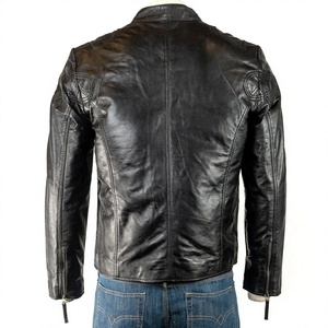 Men's Brown Classic <b>Long</b> <b>Leather</b> <b>Jackets</b> with Button Closure Winter Wear <b>jacket</b> for men with Premium Quality Stylish Customized - Product Image 2