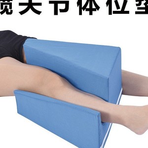 Almohada de Posicionamiento Trapezoidal 48x22x41 cm para Soporte Postquirúrgico de Piernas, Esponja Azul, Equipo de Rehabilitación - Product Image 5