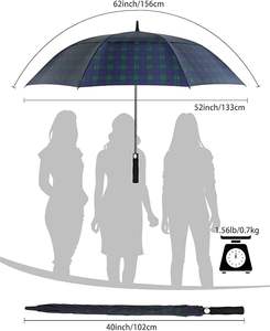 Paraguas de Golf de 30 Pulgadas, Resistente al Viento, Impermeable, de Tela Pongee, Tamaño Grande, Doble Capa, con Ventilación, Apertura Automática, Logotipo Personalizado - Product Image 2