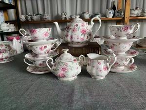 High Quality European-Style British Bone China Coffee Cup Saucer Set Direct From Manufacturer in China 15 Pcs <strong>Teaset</strong> - Product Image 4