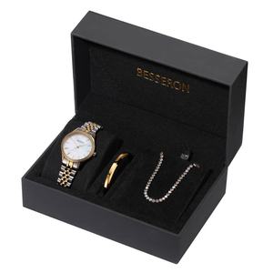MOQ 100 pièces, montres-bracelets personnalisées avec logo, ensembles de montres pour femmes, cadran arabe, montre à quartz, bracelets en zircon, montre cadeau pour femmes - Product Image 3