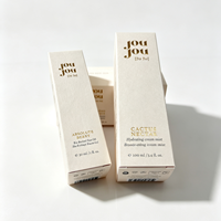 Caja de Empaque para Productos de Cuidado de la Piel con Estampado en Dorado, Nueva Tendencia, Caja de Empaque para Pequeñas Empresas