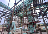 Réutilisé 120 fois ABS PP coffrage en plastique poids léger murs de fondation colonne toit dalle bâtiment en béton