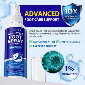 ELAIMEI Tratamiento para el <span class=keywords><strong>Pie</strong></span> de Atleta, Spray Antifúngico de Máxima Potencia para Hongos en el <span class=keywords><strong>Pie</strong></span> de Atleta, Picazón en la Axila y Tratamiento para la Tiña - Product Image 2