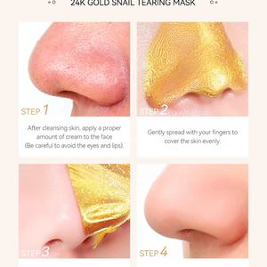 Mascarilla Facial Desprendible LANCER KING 24K Gold Snail Tearing de 50g, Limpieza Profunda, Control de Grasa, Reducción de Poros, Cuidado de la Piel - Product Image 4