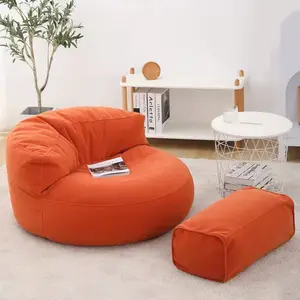 Wholesale round sofa bean bag comfy japanese floor sitting sofa bean bag for adult