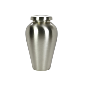 Urna de cremación de metal con acabado brillante, cenizas conmemorativas sólidas para adultos para servicios funerarios, venta al por mayor, precio barato, superventas - Product Image 1