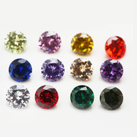 Haute qualité ronde brillant coupe synthétique zircon cubique pierres précieuses en vrac en rose et L-rose couleur prix de gros pour les bijoux