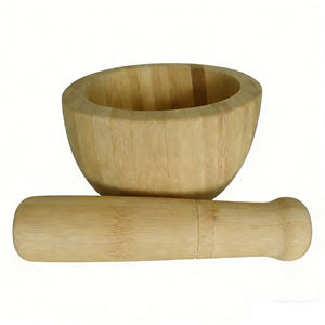 ชุดครกและสากไม้ไผ่แบบกำหนดเองสำหรับห้องครัว - Product Image 1