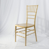 Chaises Chiavari en résine plastique dorées de haute qualité pour événements, mariages, hôtels et jardins
