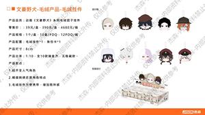 Caja de 24 unidades al por mayor: Colección de cajas sorpresa de insignias cuadradas y peluches Mochi de <span class=keywords><strong>Anime</strong></span> CardFun Bungo Stray Dogs para regalo de juguetes - Product Image 5