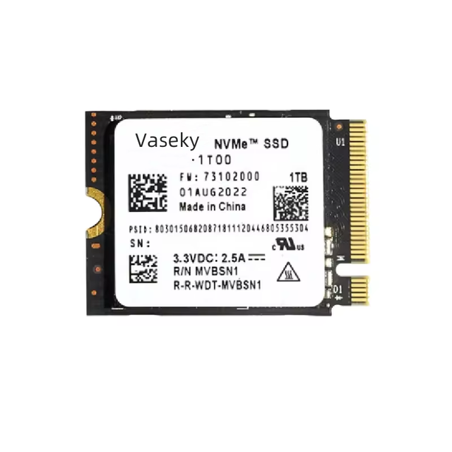 Vaseky 2230 M.2 Nvme Pcie Gen 3.0 Ssd Internal Solid State Drive 512gb 1TB for Laptop Desktop Pc