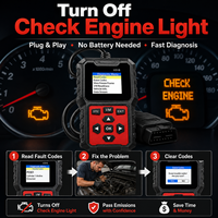 Lecteur de codes d'erreur moteur V315 OBDII pour diagnostic automobile, détecteur rapide de codes de panne, outil de réinitialisation de la voyant de contrôle du moteur