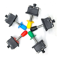 Manette de jeu 8 directions style espagnol, 5 couleurs disponibles, avec embout de type batte/balle, en métal, pour contrôleur d'arcade et pièces de console de jeu américaine
