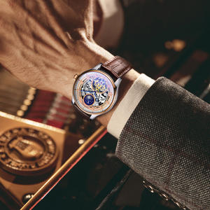 Reloj de Negocios para Hombre con Diseño de Sol, Luna y Estrellas, Reloj Mecánico con Tourbillon - Product Image 3