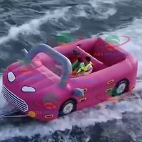 Bateau de voiture flottant populaire personnalisé bateau à eau remorquable gonflable jeux d'eau gonflables
