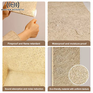 Panneaux de fibre de <span class=keywords><strong>laine</strong></span> de bois Master Acoustic Hexagon Insonorisant Carreaux de plafond de panneaux acoustiques étanches - Product Image 3