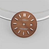 Cadran Date-j pour mouvement NH05, pièces de montre mécanique pour femme de 24,2 mm, cadran de montre lumineux vert, compatible avec boîtier de montre de 31 mm