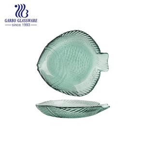 <span class=keywords><strong>Plateau</strong></span> de service <span class=keywords><strong>en</strong></span> <span class=keywords><strong>verre</strong></span> de grande taille de qualité supérieure, design unique, <span class=keywords><strong>plateau</strong></span> à nourriture, idéal pour les fruits, le fromage, le gâteau, la salade, les <span class=keywords><strong>repas</strong></span>, forme de poisson texturé - Product Image 1