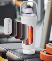 Bouteille d'eau isotherme en acier inoxydable personnalisée de 20 oz, avec poignée portable pour le sport, la salle de sport, les boissons froides et chaudes