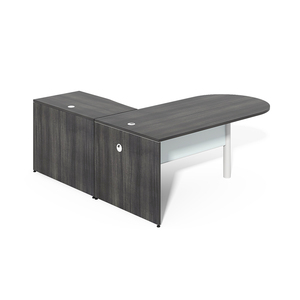 Bán Buôn Giá Rẻ Tốt Nhất Gỗ Trắng Modular Thân Thiện Với Môi Bền Xusheng Thương Hiệu Hiện Đại 3-Ngăn Kéo L-Hình Bàn Máy Tính khiêm tốn Bảng Điều Chỉnh - Product Image 5