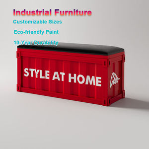 Tabouret de changement de chaussures en fer forgé de style café banc <span class=keywords><strong>casier</strong></span> à thé au lait de gymnastique industrielle pour chaussures d'essai de magasin - Product Image 4