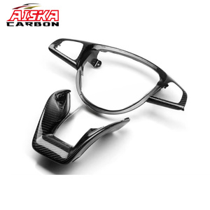 Garniture de volant en fibre de carbone AISKA pour Mercedes-Benz W205 C63 W176 A45 W213 E63 W117 C117 CLA45 CLS63 GLA45 AMG 2015+ - Product Image 2