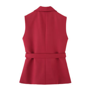 PB & ZA套装女装2件套2025时尚背心长裤套装外套复古女背心 + 长裤套装 - Product Image 3